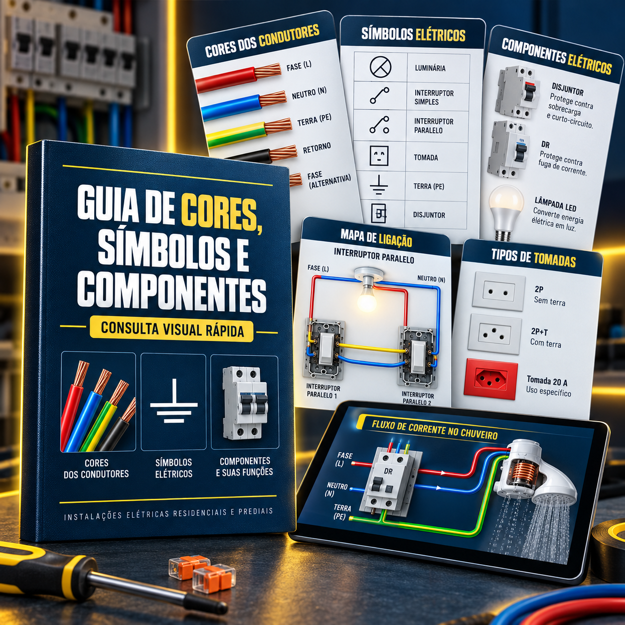 GUIA DE CORES, SÍMBOLOS E COMPONENTES